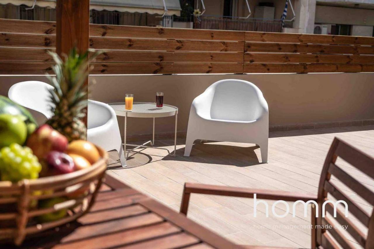 Nemeseos 1St Floor Homm Apartment With Roof Garden And Wading Pool Athen Eksteriør billede
